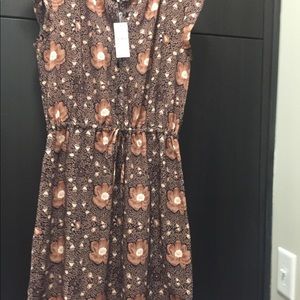 Loft short sleeve flower printed dress